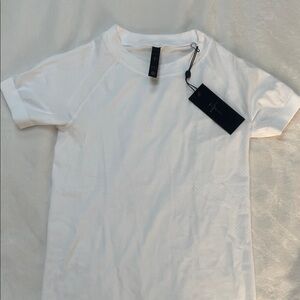 Elegant White Short Sleeve Women's Tee